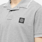 Stone Island Men's Patch Polo Shirt in Grey Marl