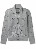 Alanui - Bandana-Jacquard Wool and Cashmere-Blend Jacket - Gray