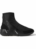 Raf Simons - Cylon 22 Quilted Nylon, Leather and Suede Boots - Black