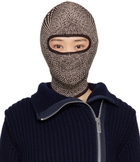 Anne Isabella Off-White & Brown Optical Balaclava
