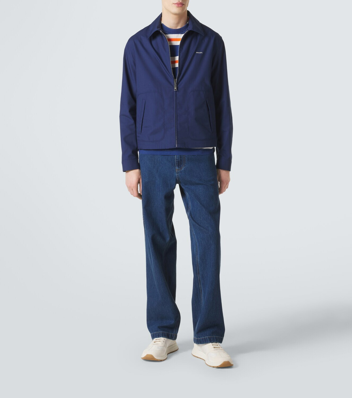 Prada Prax Re-Nylon suede-trimmed sneakers