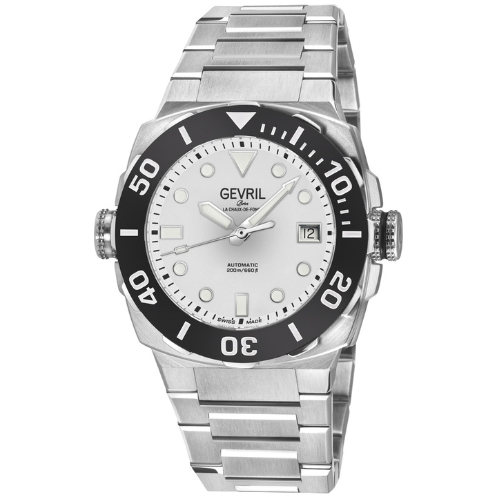 Photo: Gevril Fortuna Automatic White Dial Mens Watch 47406B