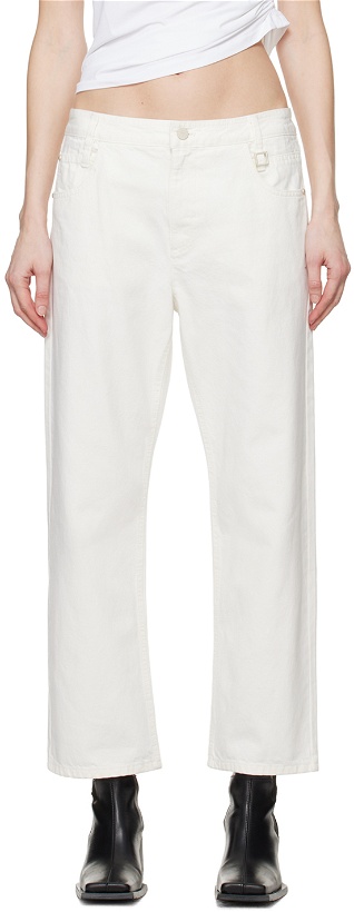Photo: Wooyoungmi White Tapered Jeans
