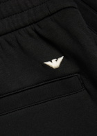 Emporio Armani Tapered-leg Jersey Sweatpants Black