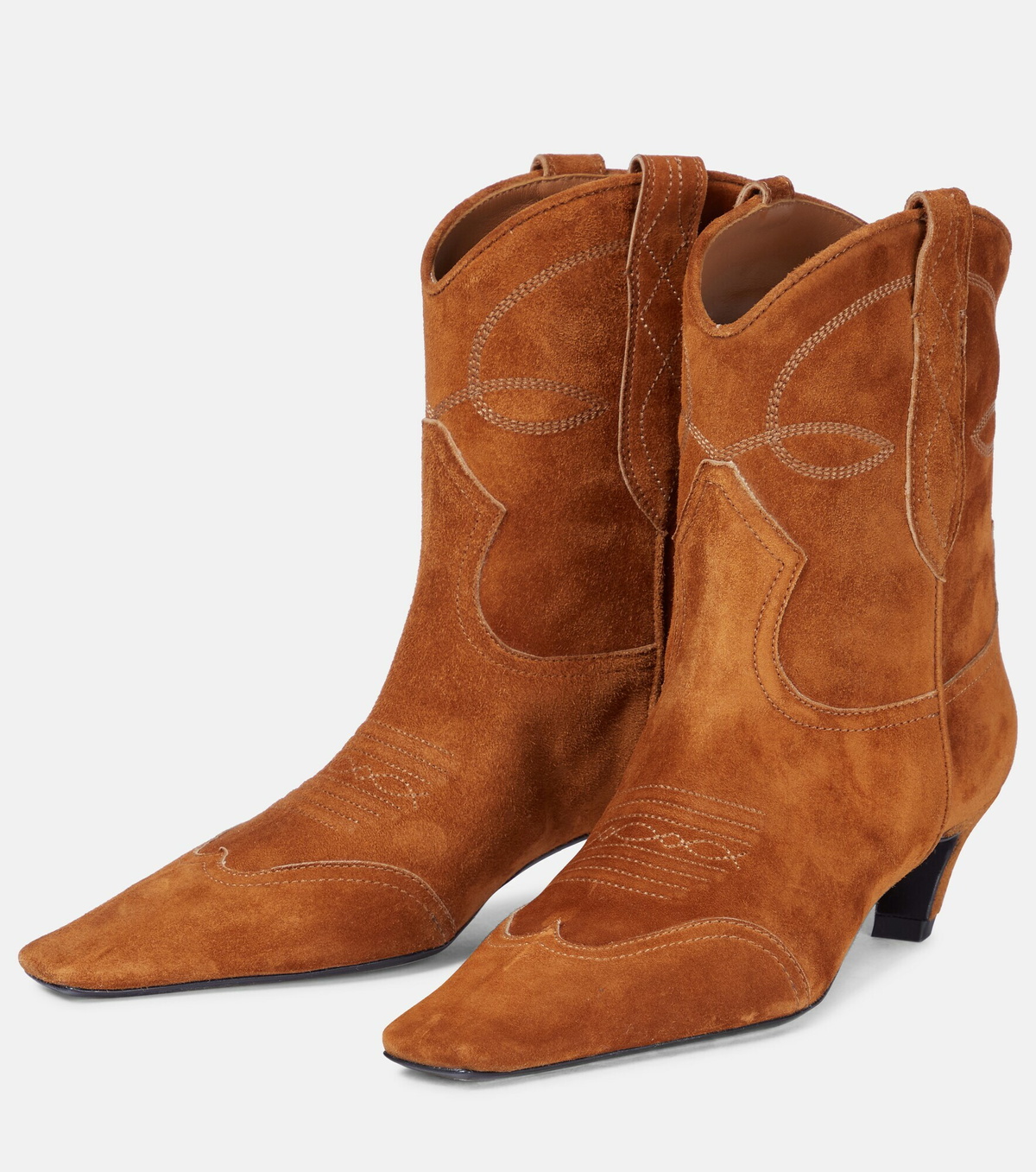 Khaite - Dallas suede cowboy boots
