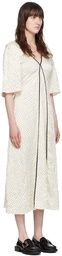 GANNI Off-White Polka Dot Maxi Dress