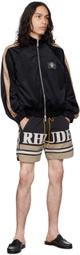 Rhude Black Paneled Shorts