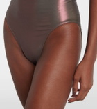Rick Owens Metallic halterneck swimsuit