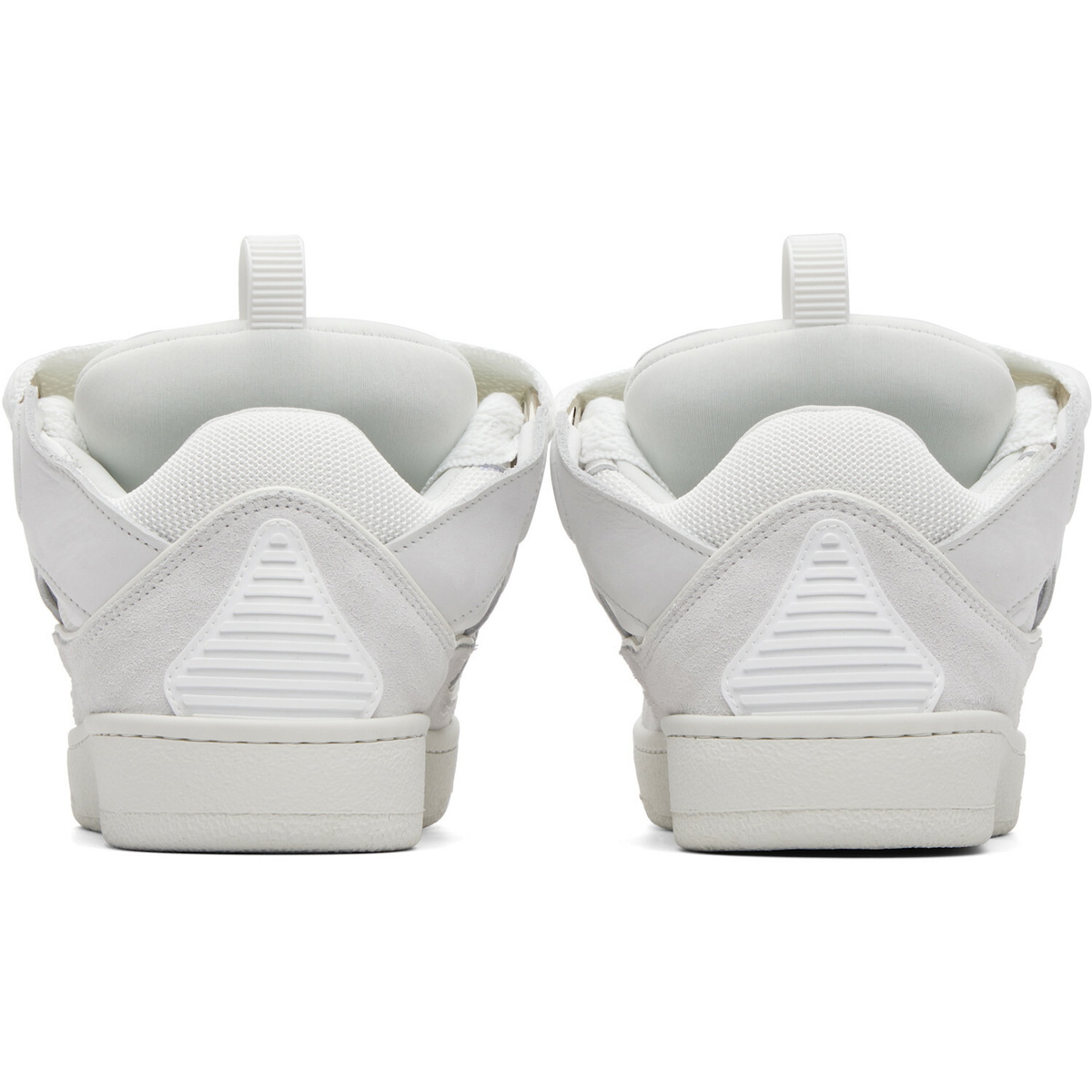 Lanvin White Curb Sneakers