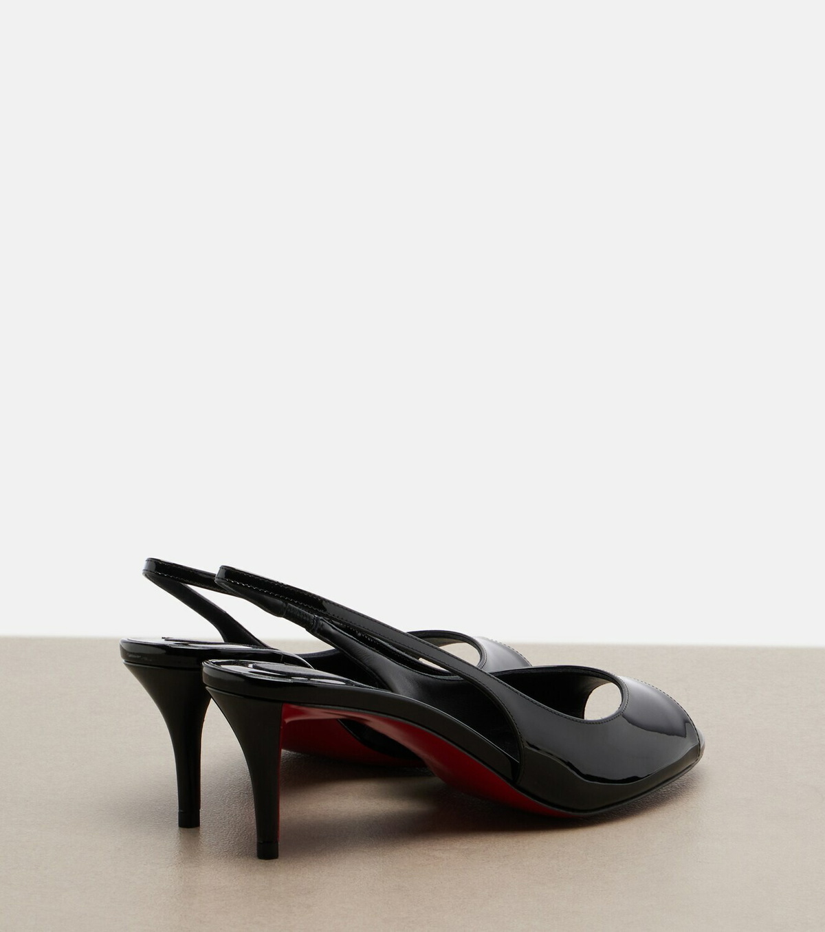 Christian Louboutin Miss Z patent leather slingback sandals