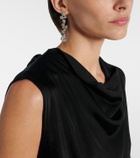 Jil Sander Crystal-embellished drop earrings