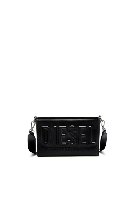 Photo: Diesel Dsl 3D-PU camera bag with embossed logo - Shoulder Bags Mens in Black