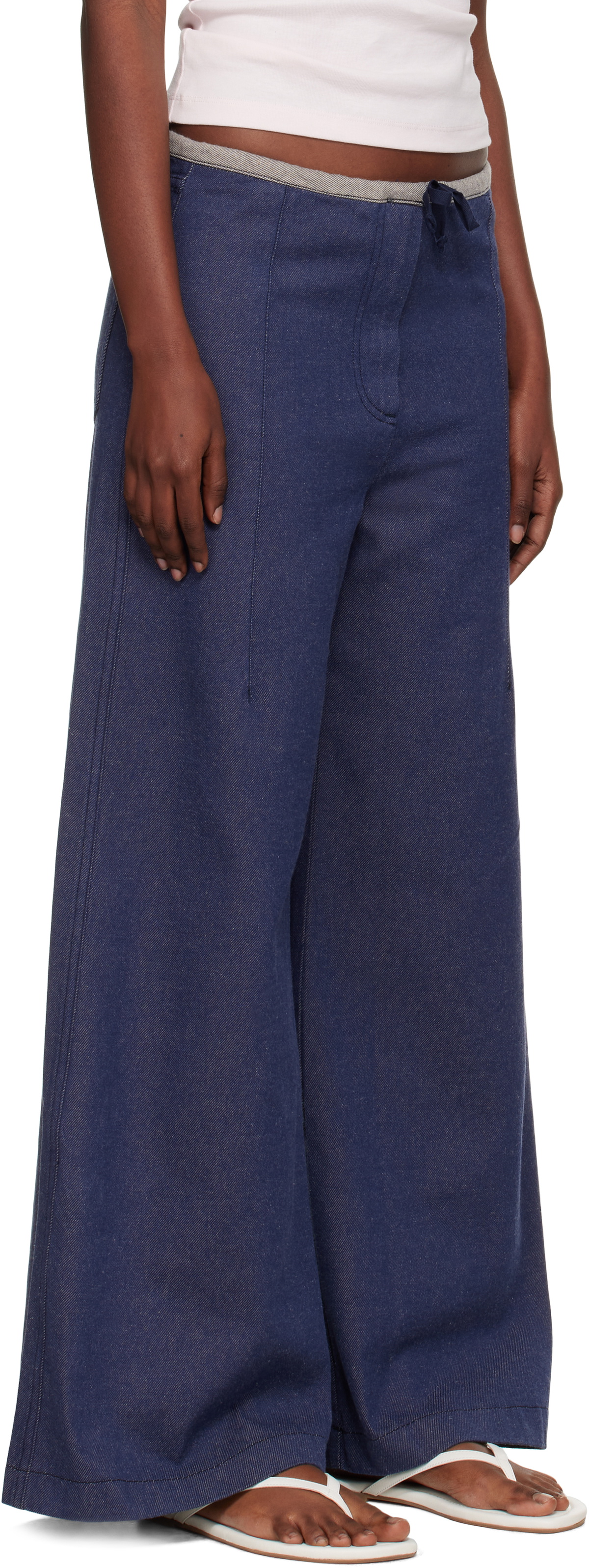 Baserange Navy Arthur Loose Jeans