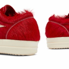 Rick Owens Women's Fur Shoes Sneakers in Red/Milk