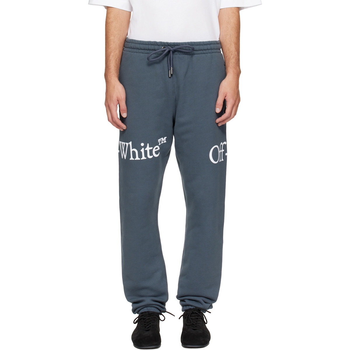 Off-White Gray Bookish Scarf Cuffed Sweatpants