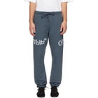 Off-White Gray Bookish Scarf Cuffed Sweatpants