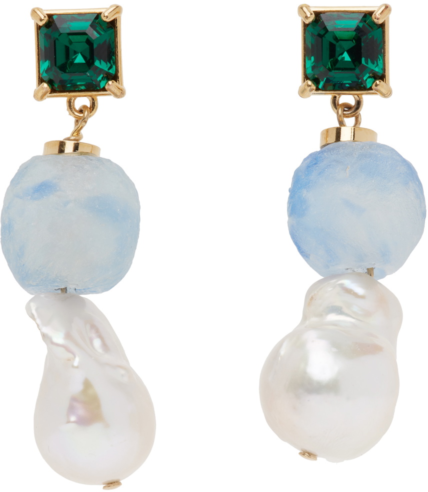 Wales Bonner Gold Song Earrings