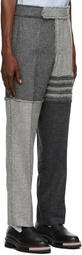 Thom Browne Wool 4-Bar Frayed Trousers