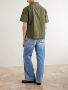 Aimé Leon Dore - Cropped Cotton-Seersucker Shirt - Green