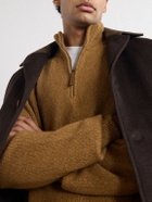 SEASE - Cashmere Half-Zip Sweater - Yellow