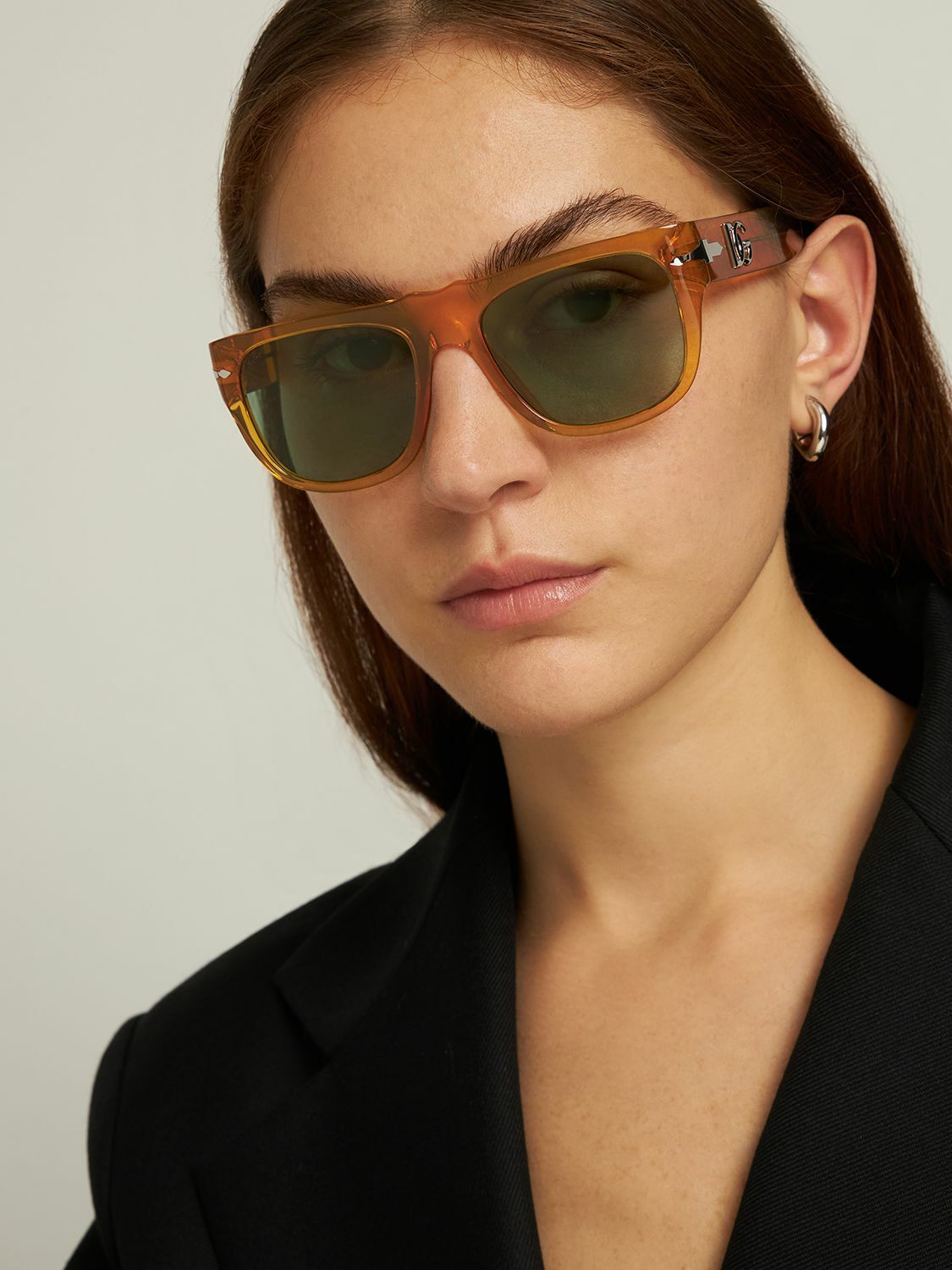 DOLCE & GABBANA - D&g X Persol Squared Acetate Sunglasses  display picture 1