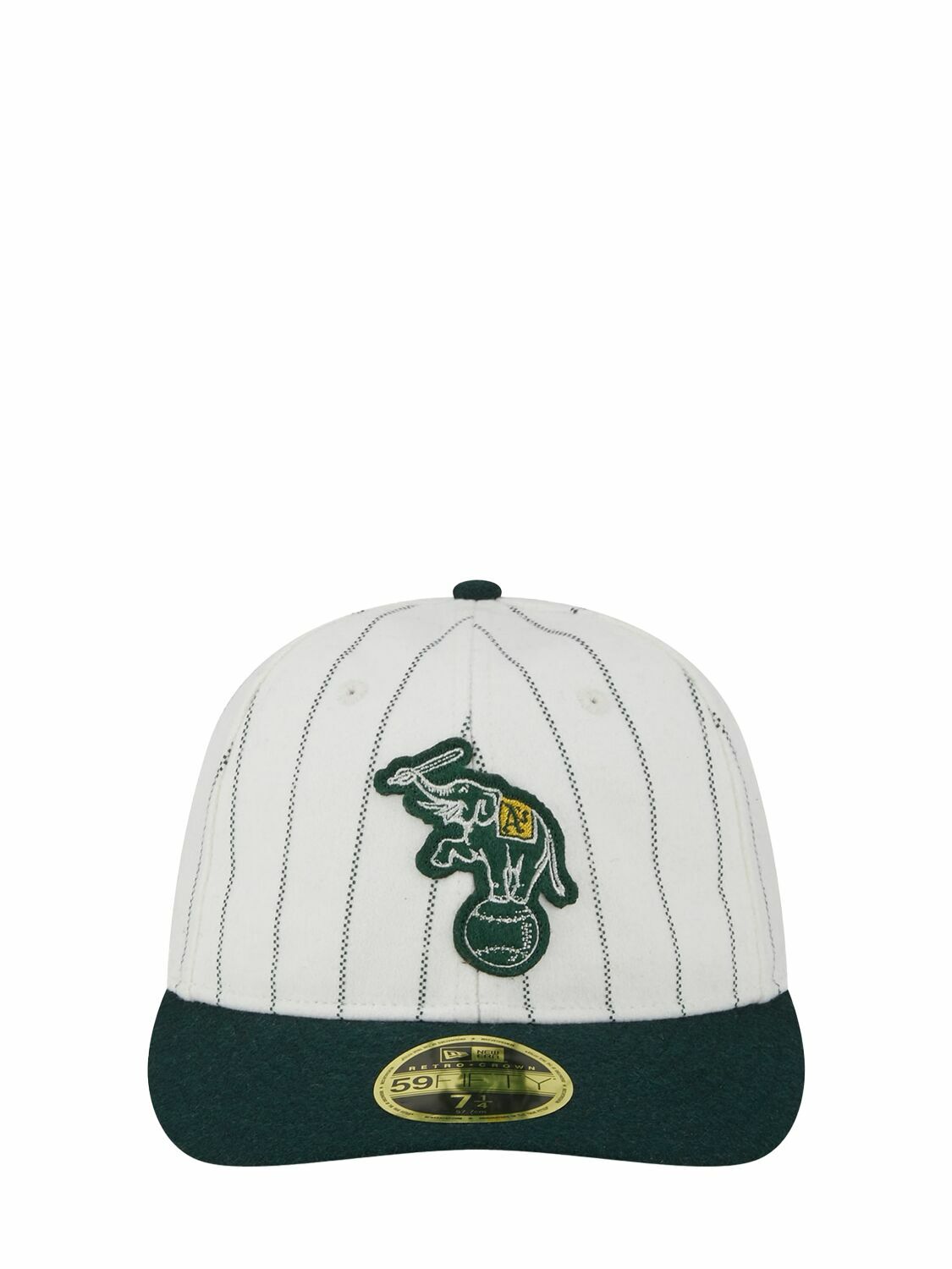 Casquette New Era 59Fifty Oakland Athletics – Taille 7 1/8, Verte Visière Jaune, Occasion