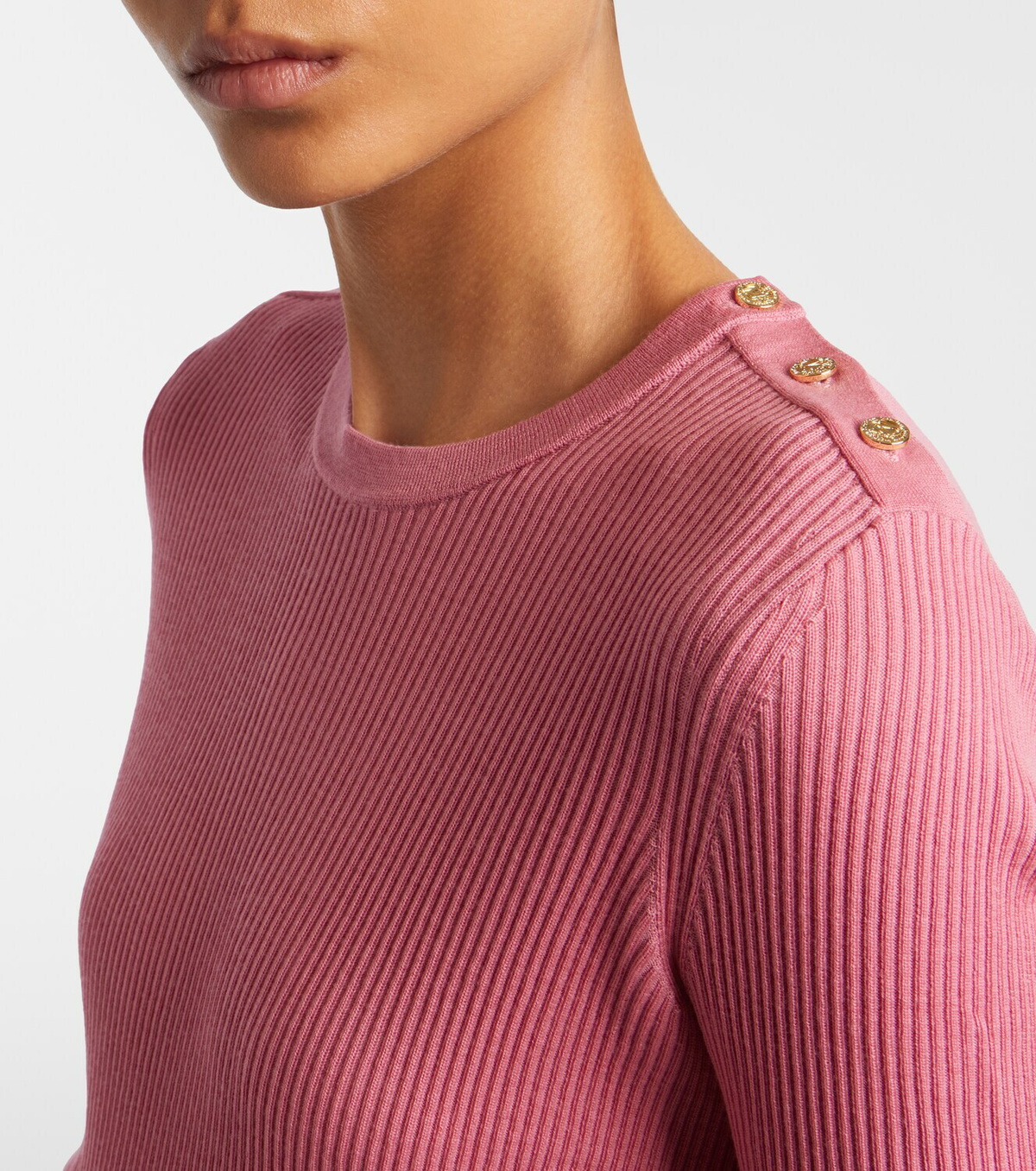 'S Max Mara Ribbed-knit wool top