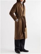 DEVEAUX - Belted Alpaca and Wool-Blend Coat - Brown