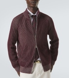 Brunello Cucinelli Ribbed-knit cashmere zip-up cardigan