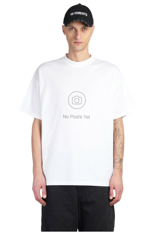 Photo: VETEMENTS T-shirt In White Cotton