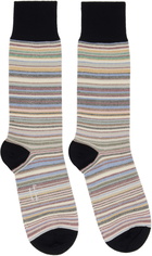 Paul Smith Three-Pack Multicolor Signature Socks