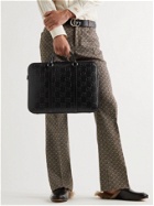 GUCCI - Logo-Embossed Perforated Leather Briefcase