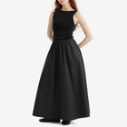 ST. Agni Women's Bateau Cut Out Midi Dress in Black