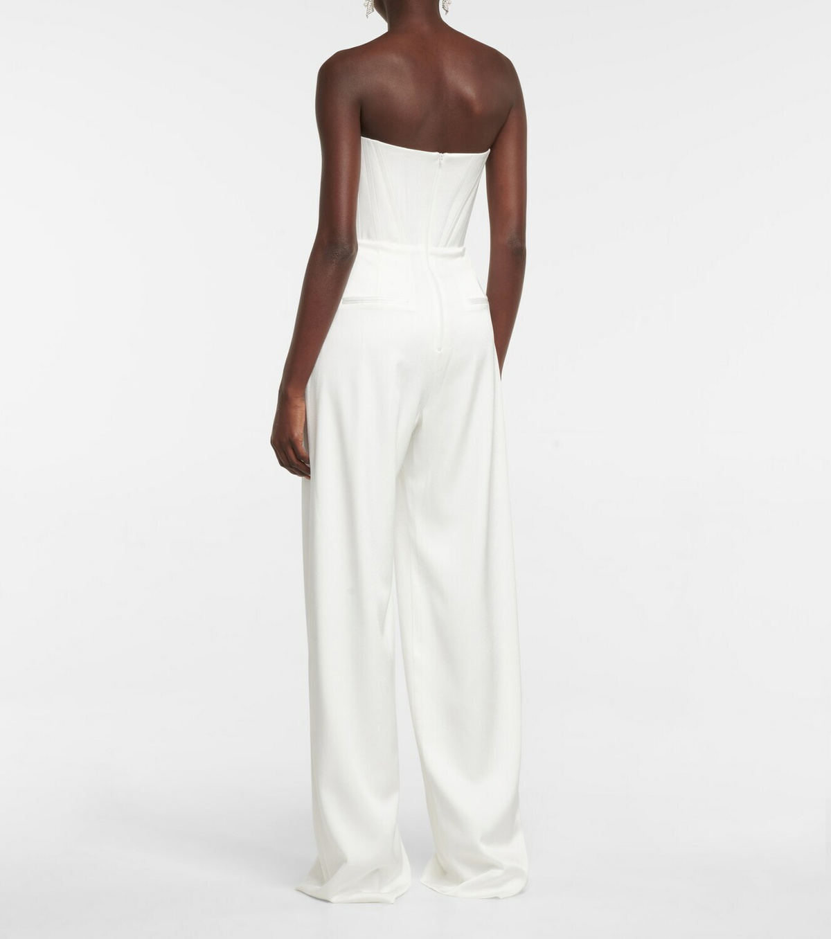 Alex Perry Bridal Slaine satin-crêpe jumpsuit