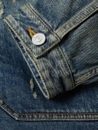 Givenchy - Distressed Denim Jacket - Blue
