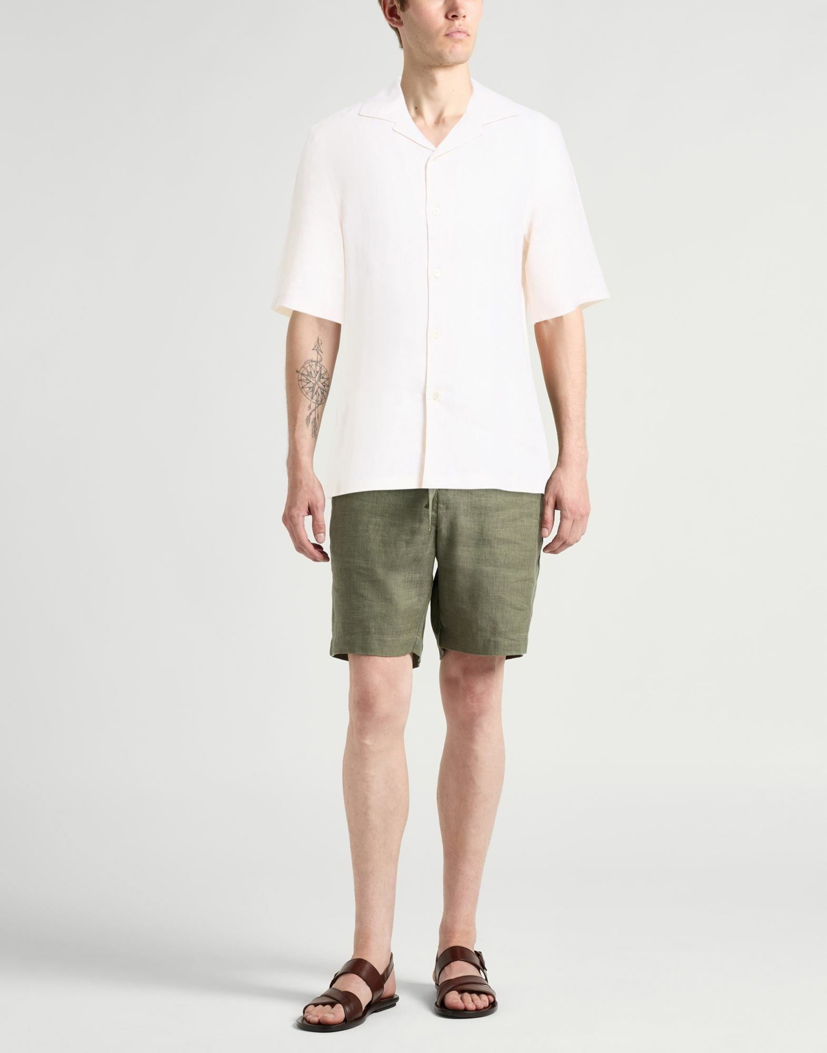Brunello Cucinelli Mens Shirt Cream