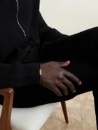TOM FORD - Woven Leather and Gold-Tone Bracelet - Green