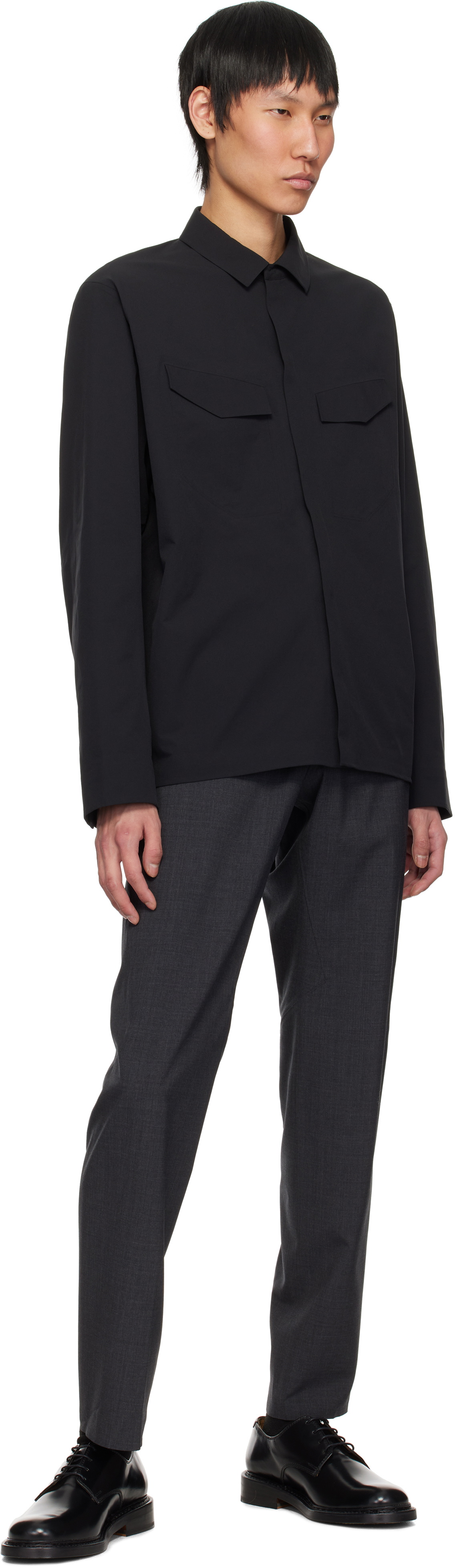 Veilance Black Field LS Shirt Arc'teryx Veilance