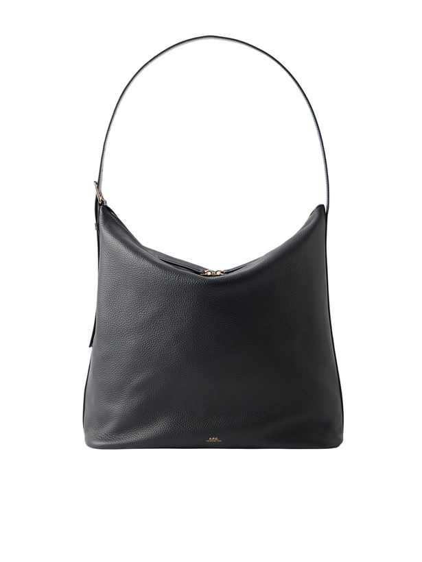 Photo: A.P.C. - Vera Maxi Full-Grain Leather Tote Bag