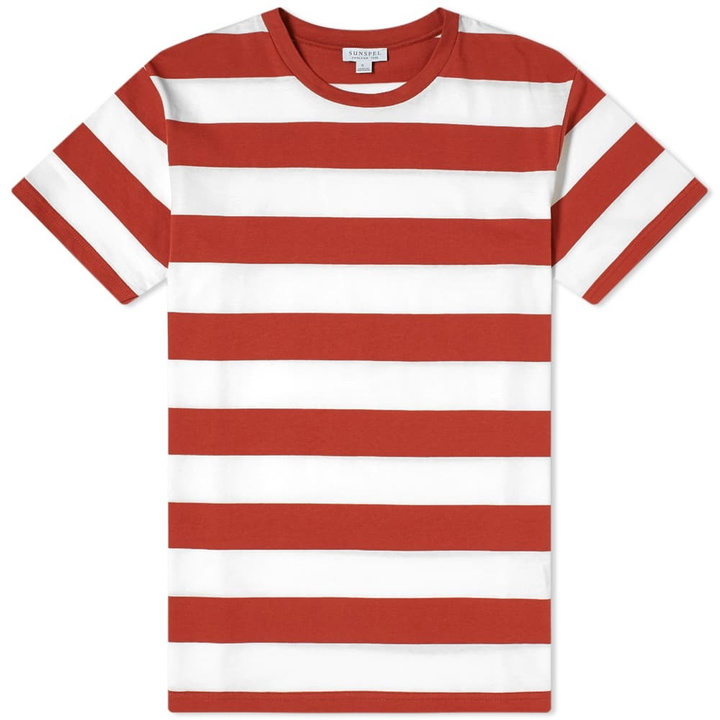 Photo: Sunspel Organic Vintage Stripe Crew Tee