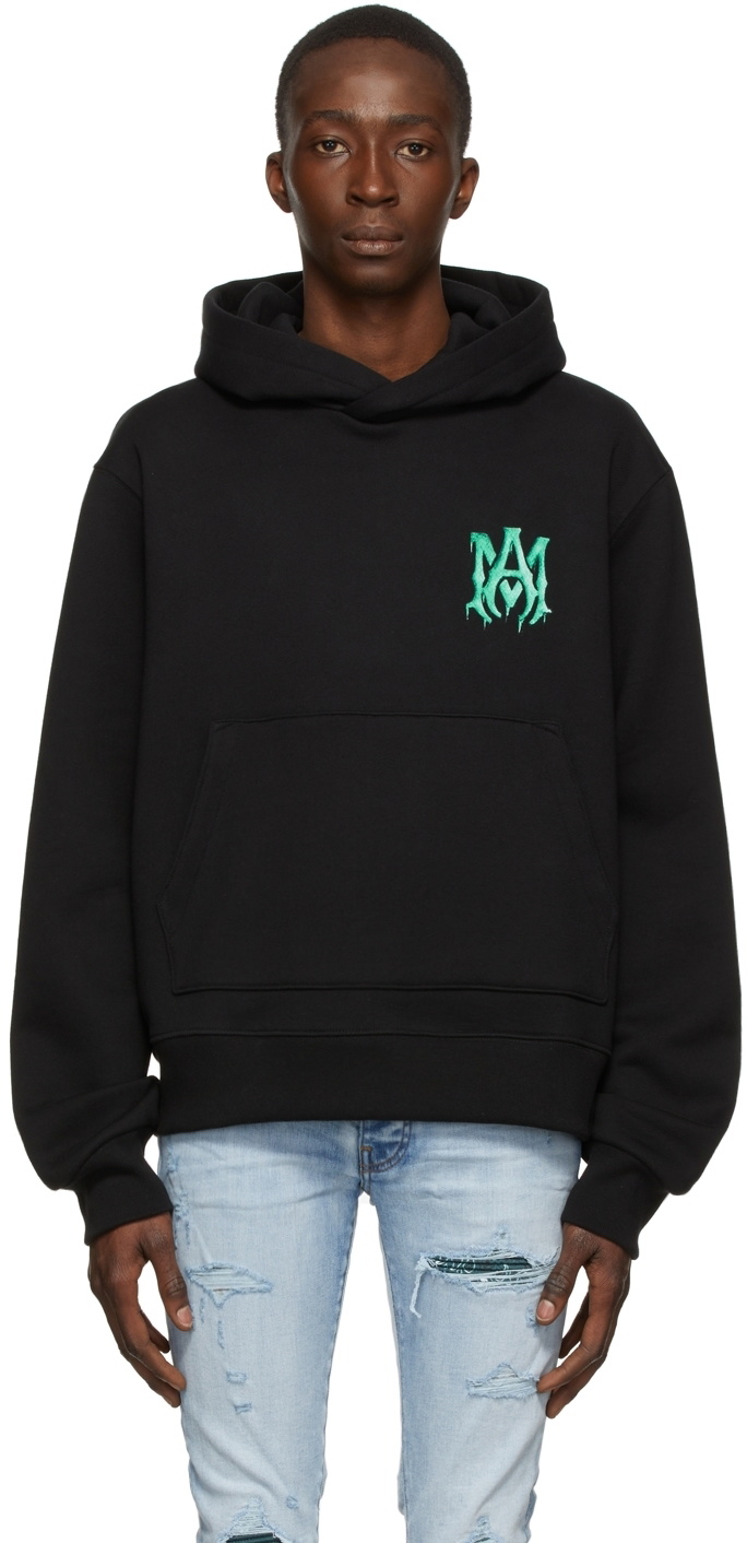 AMIRI Black Cotton Hoodie Amiri