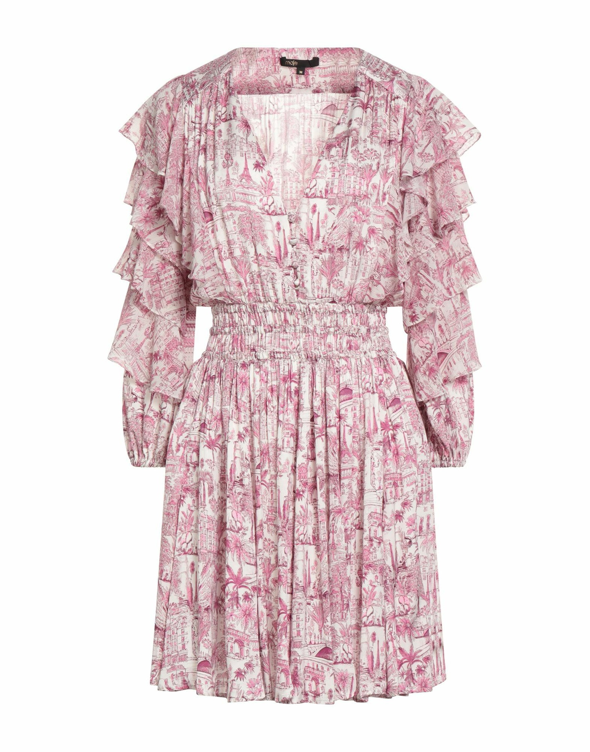 Maje Womens Mini dress Mauve