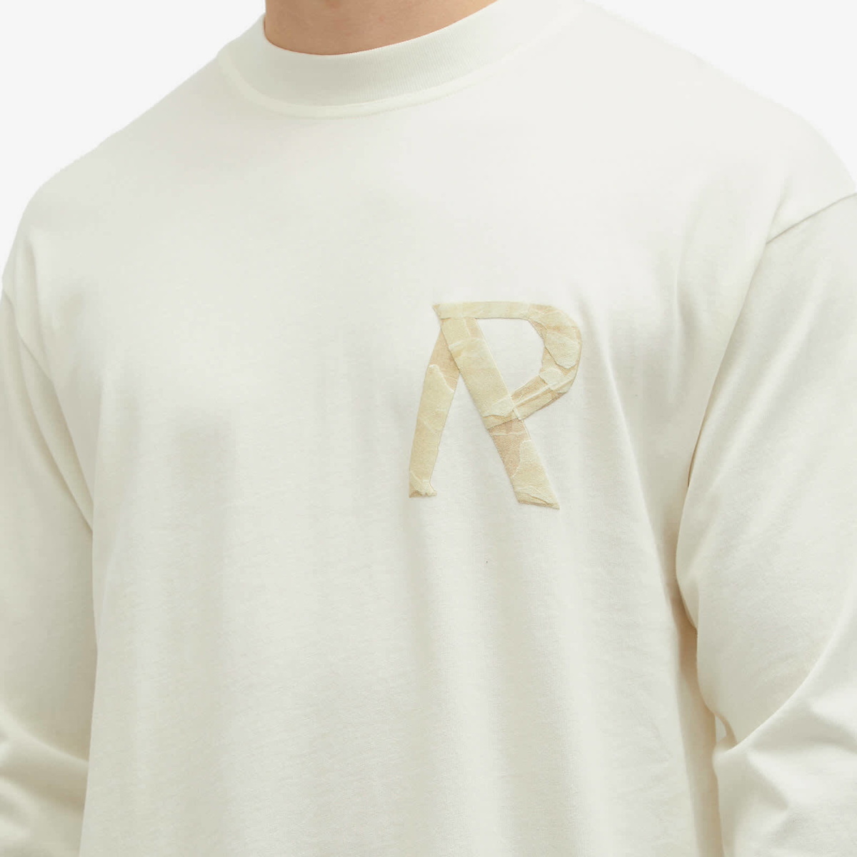 Represent Men's Masking Tape Initial Ls T-Shirt in Flat White