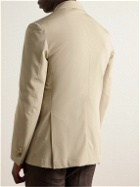 De Petrillo - Sorrento Double-Breasted Virgin Wool-Twill Tuxedo Jacket - Neutrals