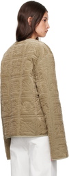 Nanushka Tan Adara Jacket