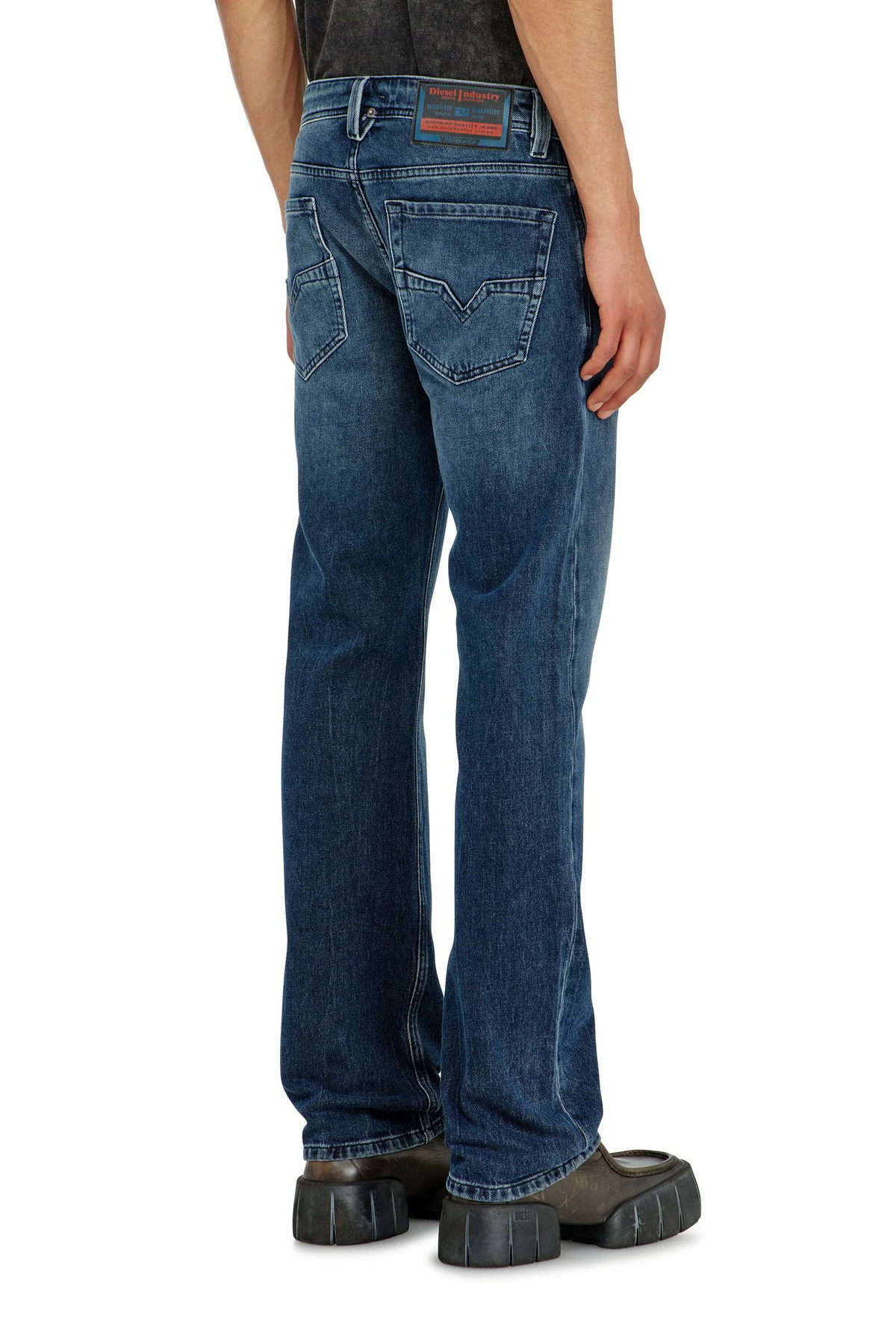 Diesel Regular Jeans Low Waist 1985 Larkee, Dark blue, Button fly