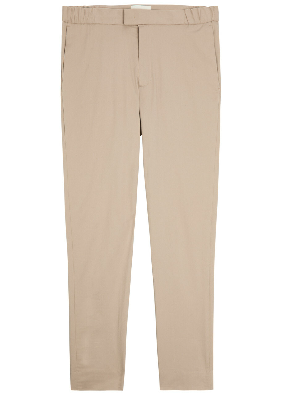 Lestrange 24 Hour Slim-leg Cotton-blend Trousers Beige