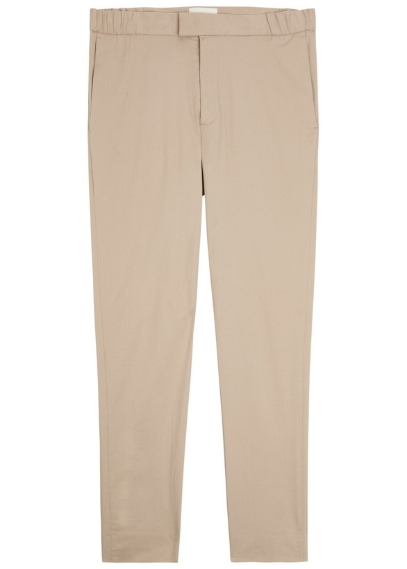 Photo: Lestrange 24 Hour Slim-leg Cotton-blend Trousers Beige