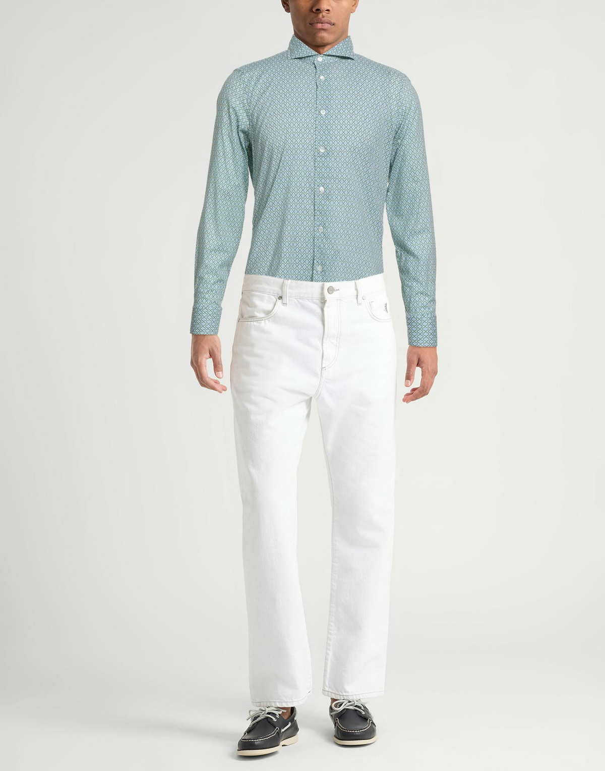 Fedeli Mens Shirt in Green