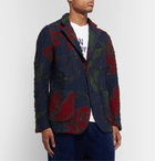 Engineered Garments - Unstructured Twill-Jacquard Blazer - Blue